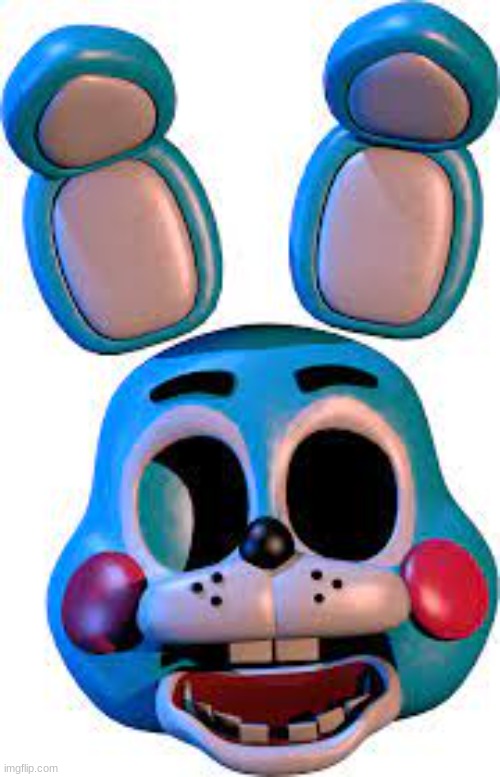 toy bonnie head | image tagged in toy bonnie head | made w/ Imgflip meme maker