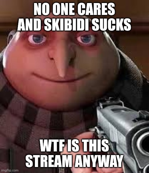 Skibidi isn't the rizz and that is in the top 50 of worst sentences of all time | NO ONE CARES AND SKIBIDI SUCKS; WTF IS THIS STREAM ANYWAY | image tagged in oh | made w/ Imgflip meme maker