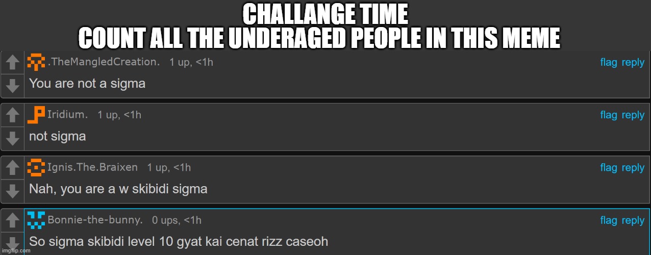 TF these guys yappin about | COUNT ALL THE UNDERAGED PEOPLE IN THIS MEME; CHALLANGE TIME | made w/ Imgflip meme maker