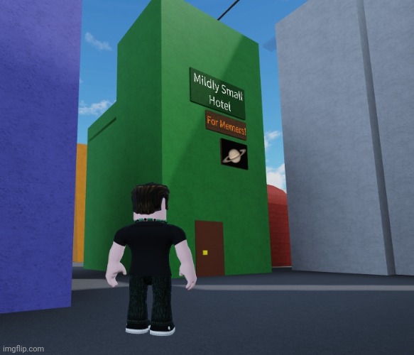 I heard from a brown guy that the owner of this building kicked everyone out and shut it down | image tagged in roblox,msmg,rfg | made w/ Imgflip meme maker