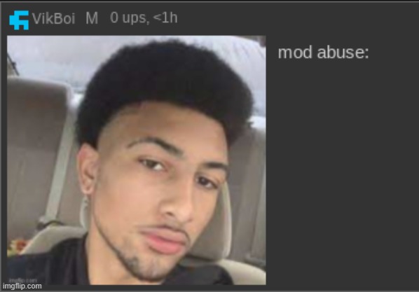 mod abuse | image tagged in mod abuse | made w/ Imgflip meme maker