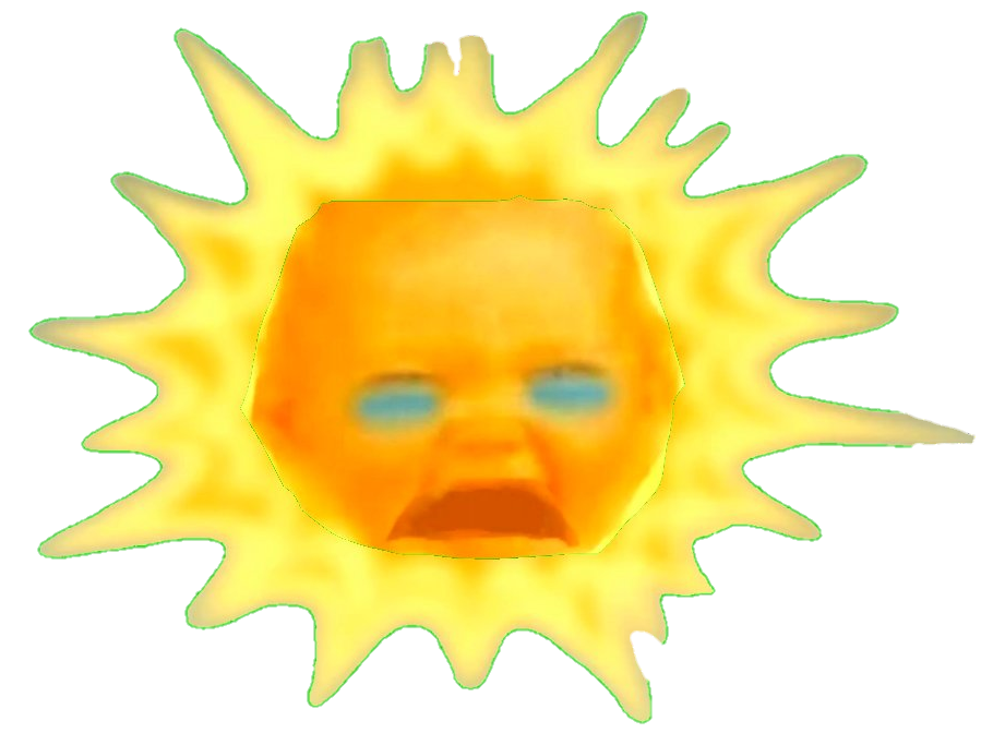 High Quality Baby Sun Crying Blank Meme Template