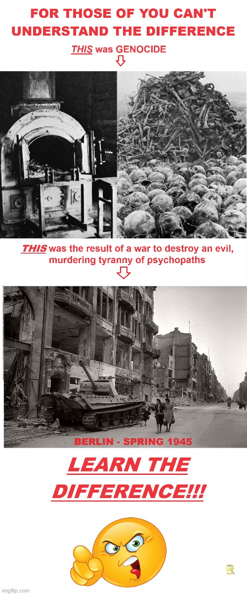 THE DIFFERENCE (p) | image tagged in holocaust,nazis,genocide,war | made w/ Imgflip meme maker