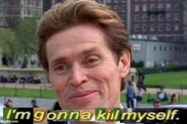 Im gonna kill myself | image tagged in im gonna kill myself | made w/ Imgflip meme maker