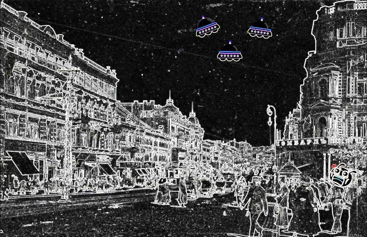 city avenue clipart Blank Meme Template