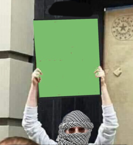 High Quality college protestor, Blank Meme Template