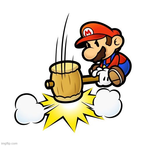 Mario Hammer Smash | image tagged in memes,mario hammer smash | made w/ Imgflip meme maker