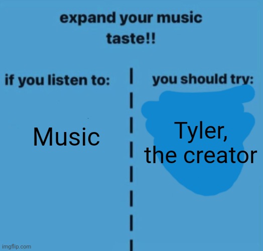 If you listen to | Music; Tyler, the creator | image tagged in if you listen to | made w/ Imgflip meme maker