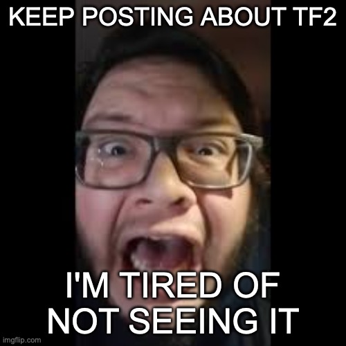 STOP. POSTING. ABOUT AMONG US | KEEP POSTING ABOUT TF2; I'M TIRED OF NOT SEEING IT | image tagged in stop posting about among us | made w/ Imgflip meme maker