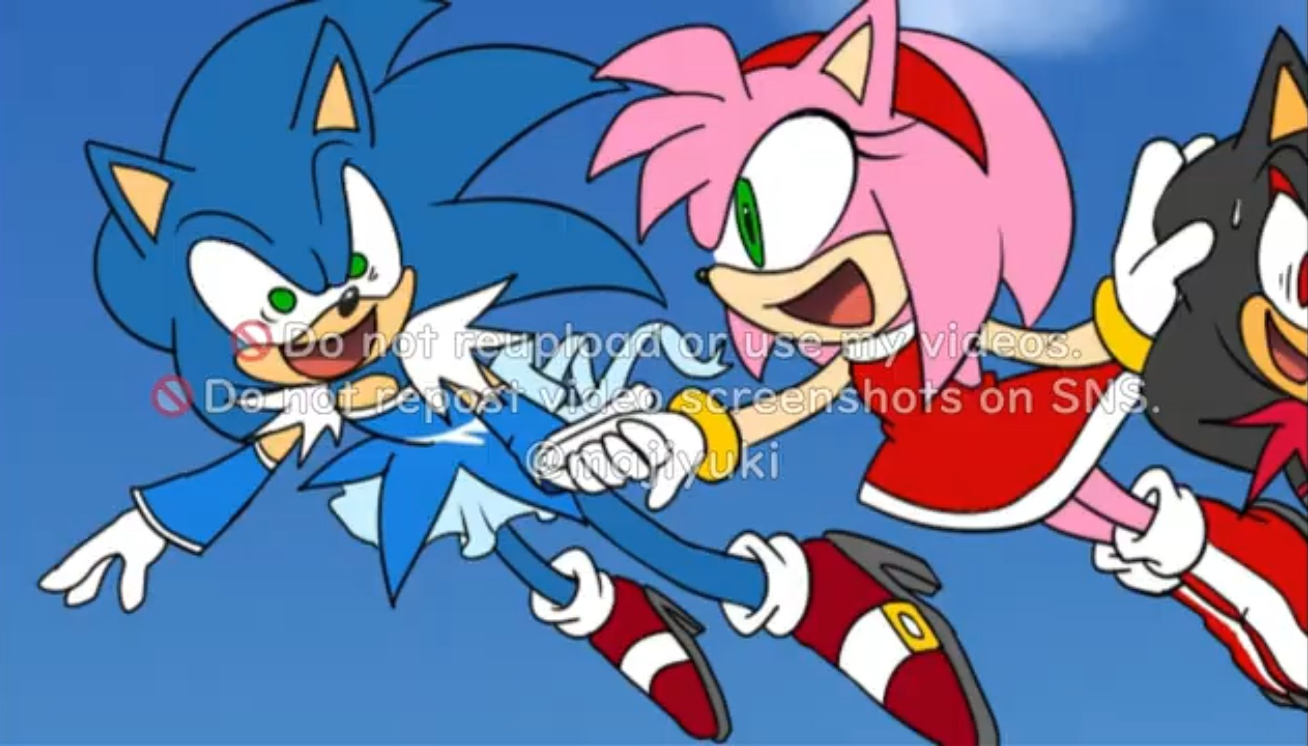 High Quality Amy pushing the heck out of Cure Shadow (Rhythm) [Sonicure] Blank Meme Template