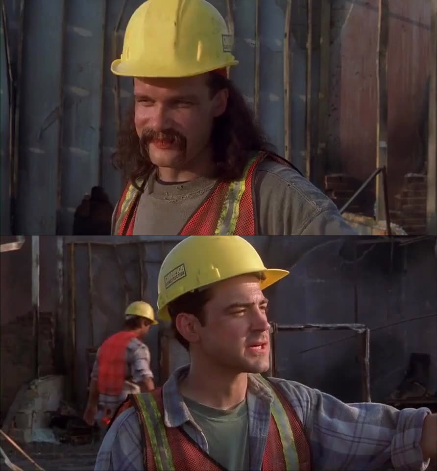 Office Space construction Blank Meme Template