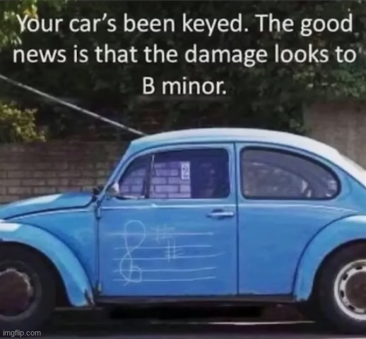 music car joke #1 | image tagged in beetleweetle,fatppldrivethis | made w/ Imgflip meme maker