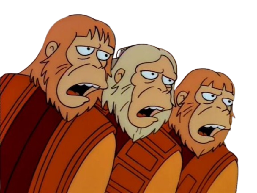 High Quality Simpsons Singing Monkeys Blank Meme Template