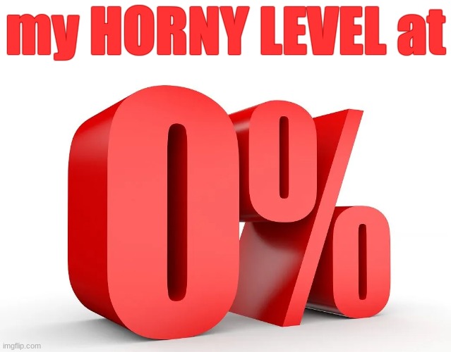 my HORNY LEVEL at | made w/ Imgflip meme maker