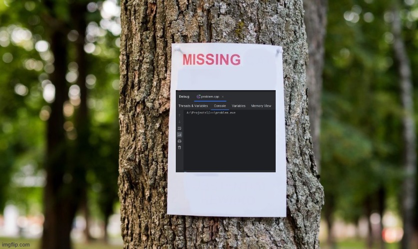 Missing Console | image tagged in missing | made w/ Imgflip meme maker