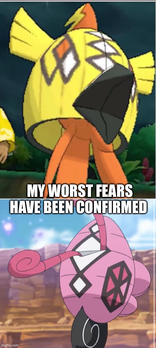 Gamefreak why did you do this | MY WORST FEARS HAVE BEEN CONFIRMED | image tagged in pokemon | made w/ Imgflip meme maker