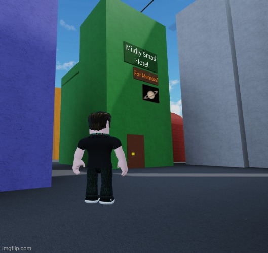 I heard from a brown guy that the owner of this building kicked everyone out and shut it down | image tagged in roblox,msmg,rfg,parkour city | made w/ Imgflip meme maker