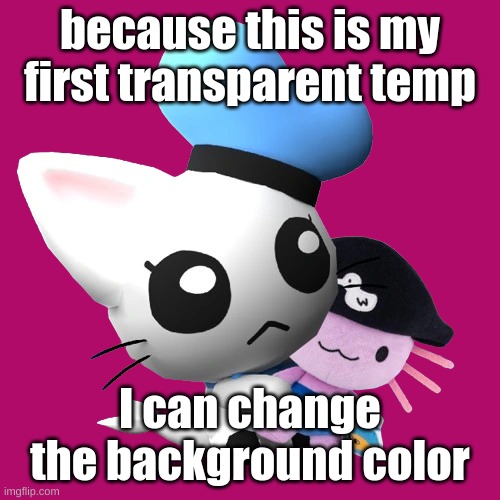 b00b69 | because this is my first transparent temp; I can change the background color | image tagged in phin | made w/ Imgflip meme maker