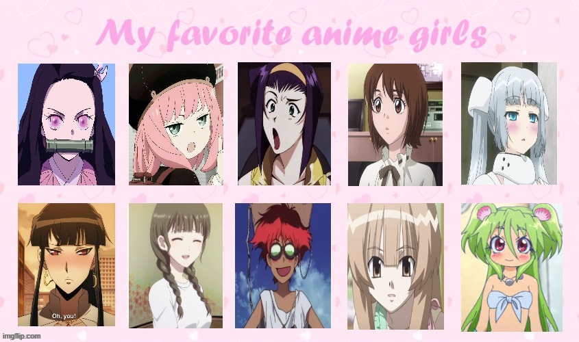my favorite anime girls | image tagged in my favorite anime girls,anime,animememe,japanese,mermaid,girls | made w/ Imgflip meme maker