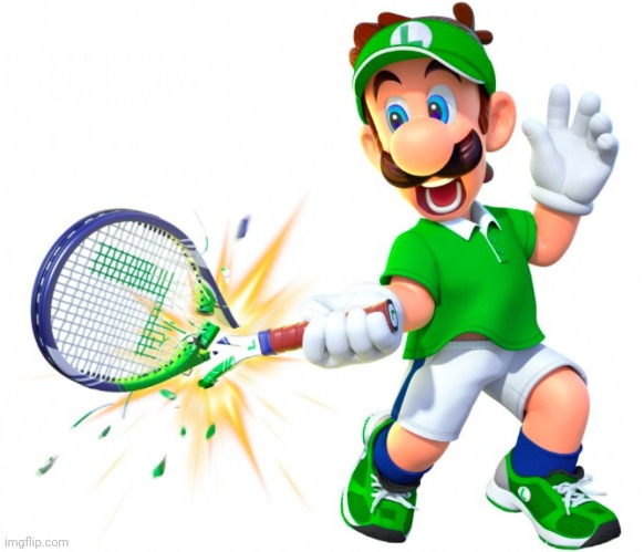 ㅤ | image tagged in luigi tennis | made w/ Imgflip meme maker