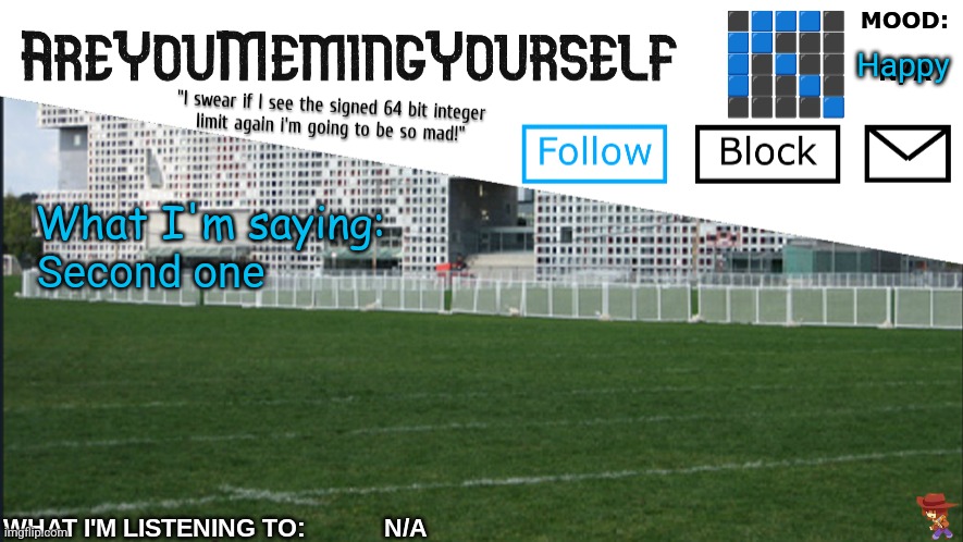 AreYouMemingYourself Annoucement | Happy; Second one | image tagged in areyoumemingyourself annoucement sansclutter | made w/ Imgflip meme maker