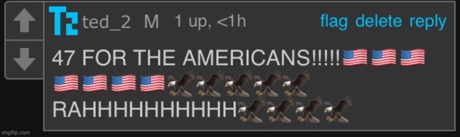 47 FOR THE AMERICANS!!!!!! | image tagged in 47 for the americans | made w/ Imgflip meme maker