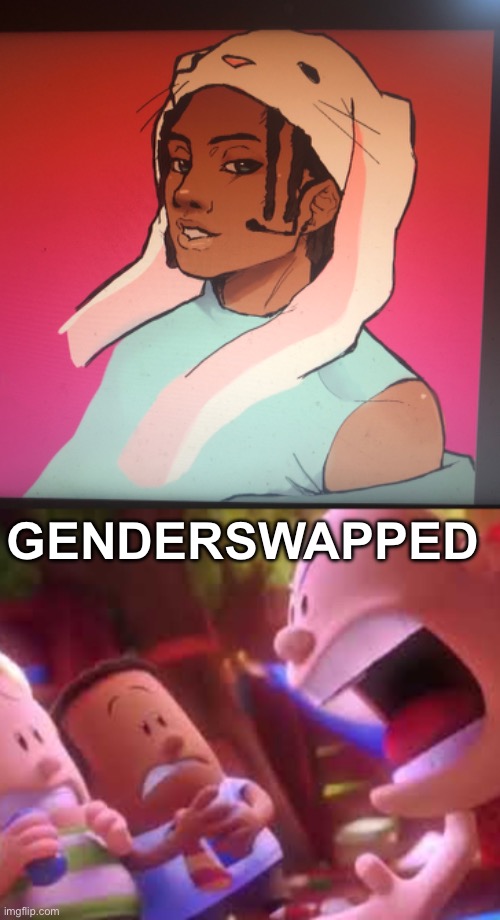 scared to do the right hand ngl | GENDERSWAPPED | image tagged in captain underpants scream | made w/ Imgflip meme maker