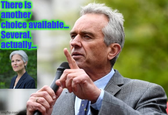 Robert F Kennedy Jr. | There is another choice available... Several, actually... | image tagged in robert f kennedy jr | made w/ Imgflip meme maker