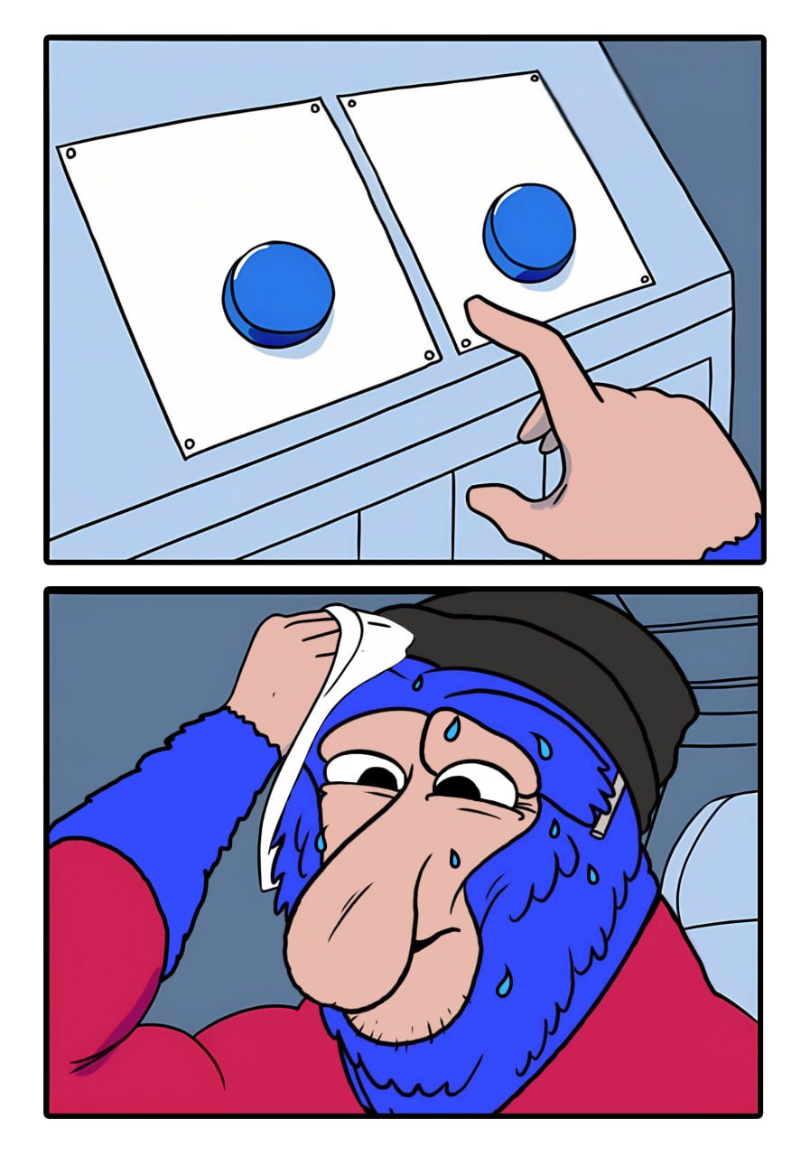 High Quality Snort - Two Buttons Blank Meme Template