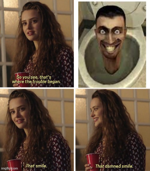 the music and the lore is decent tbh | image tagged in that damn smile,skibidi toilet,cringe,ipad kid,brainrot,memes | made w/ Imgflip meme maker