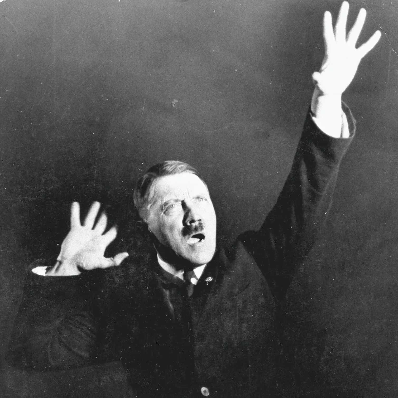 High Quality Hitler being mentally crazy Blank Meme Template