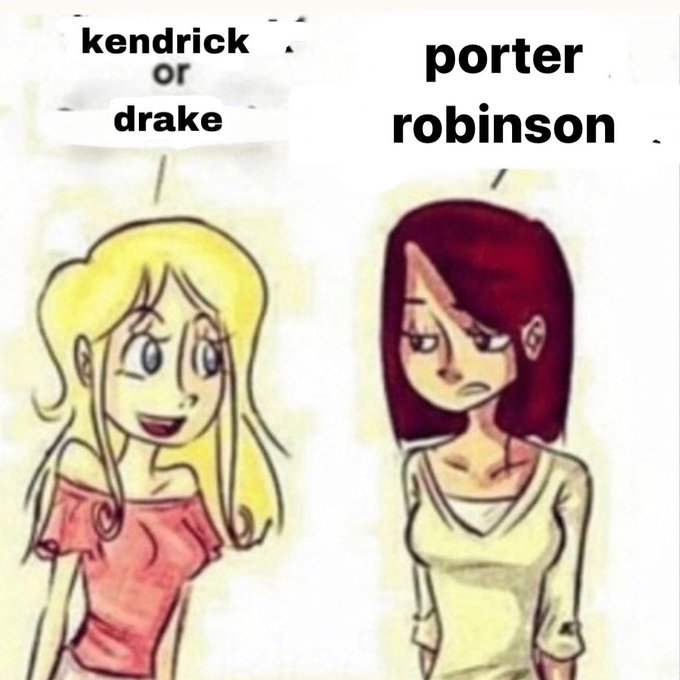 Kendrick or drake? Blank Meme Template