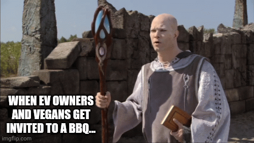 Ori EV | WHEN EV OWNERS AND VEGANS GET INVITED TO A BBQ... | image tagged in gifs,stargate | made w/ Imgflip images-to-gif maker