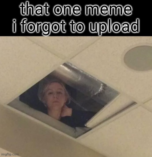 zjfceq | that one meme i forgot to upload | image tagged in teacher in ceiling | made w/ Imgflip meme maker