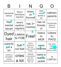 bruh | image tagged in emo bingo | made w/ Imgflip meme maker