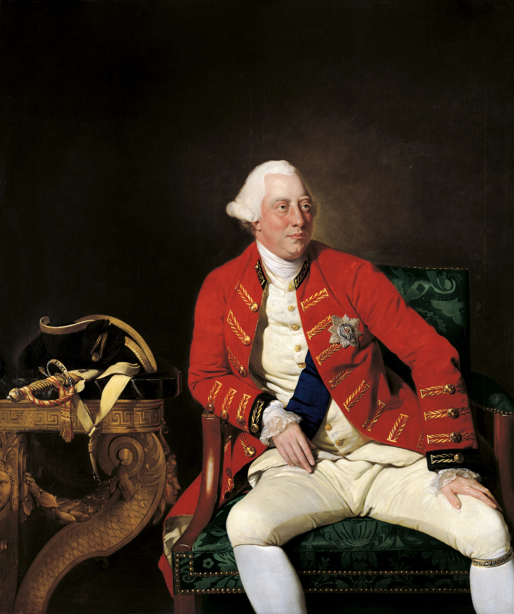 High Quality King George III by Johan Joseph Zoffany 1777 Blank Meme Template