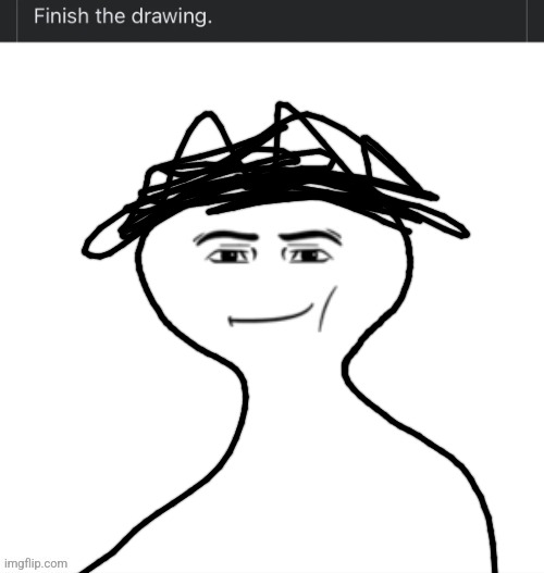 Finish the drawing | image tagged in finish the drawing | made w/ Imgflip meme maker
