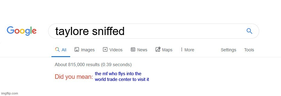 e | taylore sniffed; the mf who flys into the world trade center to visit it | image tagged in did you mean | made w/ Imgflip meme maker