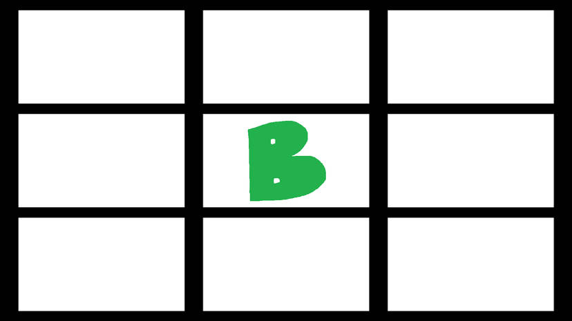 High Quality My Favorite Letter B Characters Blank Meme Template