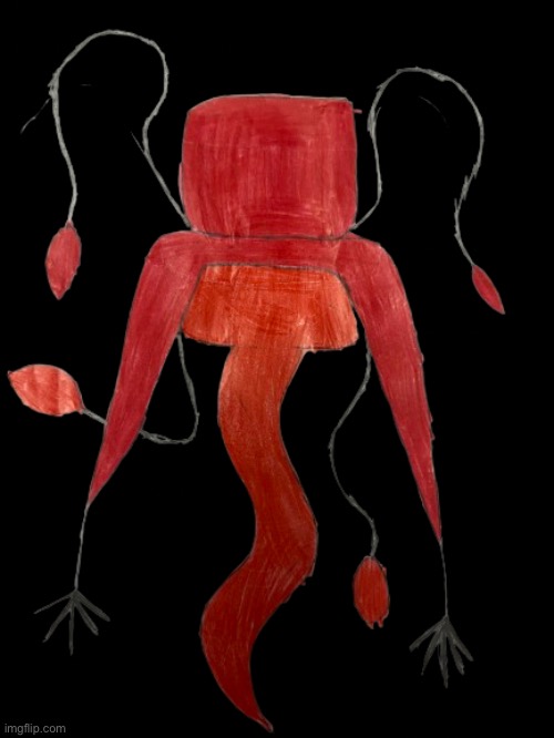 Shitty drawing of a Bloodhawkian specimen nicknamed Virus | made w/ Imgflip meme maker