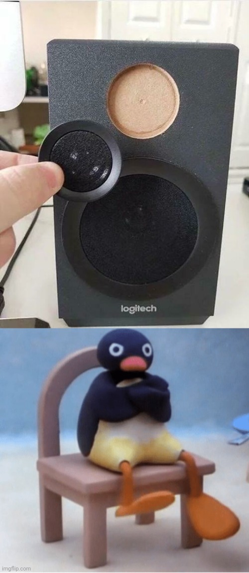 Speaker | image tagged in angry penguin,speaker,speakers,you had one job,memes,fail | made w/ Imgflip meme maker
