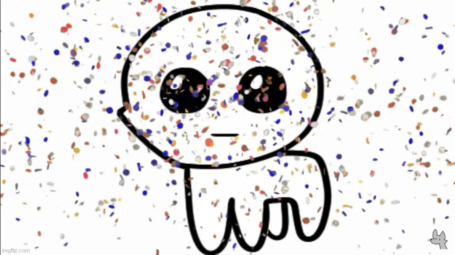 yippie confetti | image tagged in yippie confetti | made w/ Imgflip meme maker