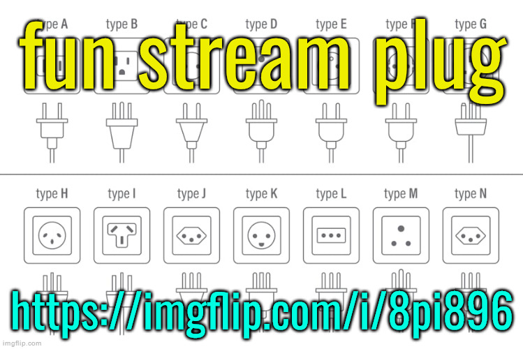 r | fun stream plug; https://imgflip.com/i/8pi896 | image tagged in silver memeplug template | made w/ Imgflip meme maker