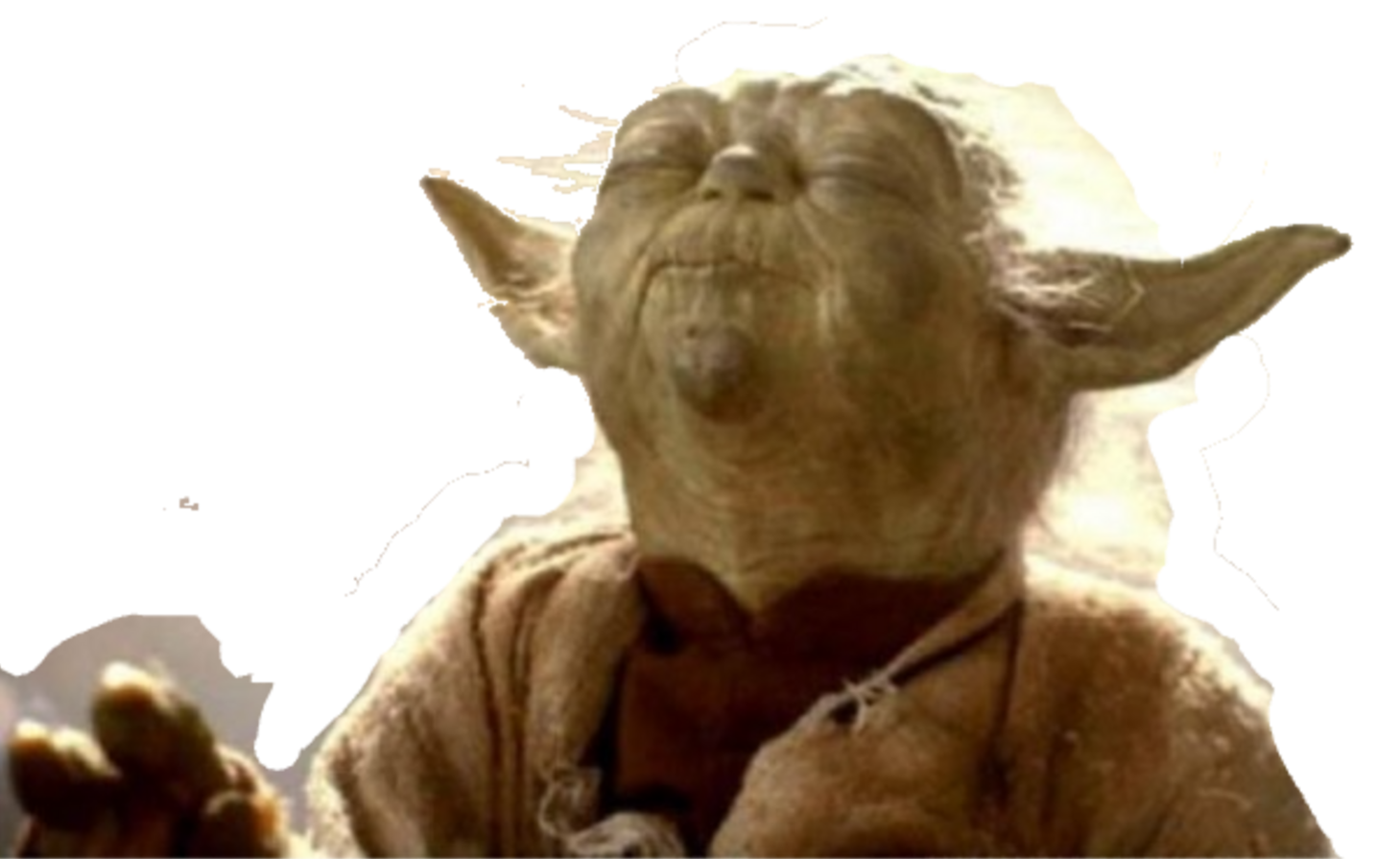 Transparente smell yoda Blank Meme Template