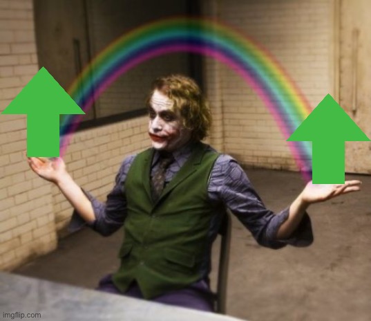 Joker Rainbow Hands Meme | image tagged in memes,joker rainbow hands | made w/ Imgflip meme maker