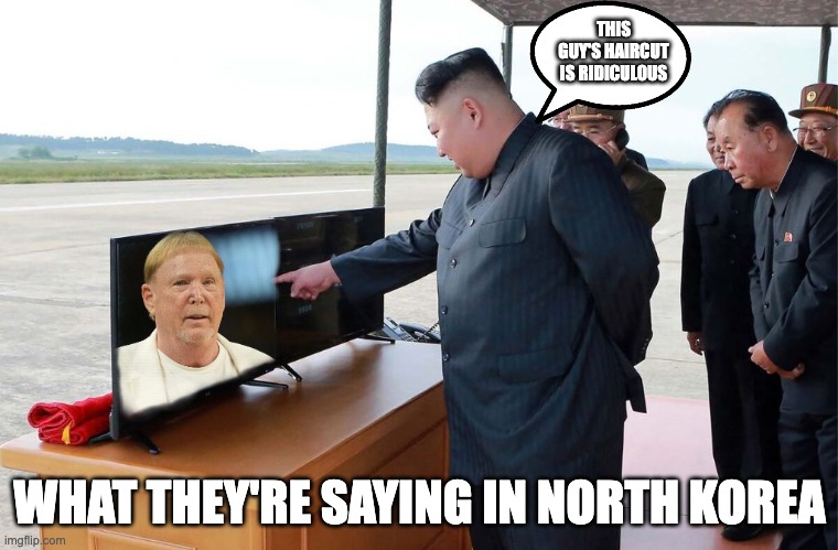 THIS GUY'S HAIRCUT IS RIDICULOUS; WHAT THEY'RE SAYING IN NORTH KOREA | image tagged in mark davis | made w/ Imgflip meme maker