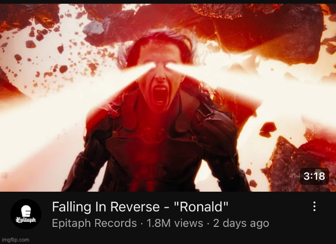 Anyone here like metal? Listen to “Ronald” by Falling In Reverse | made w/ Imgflip meme maker