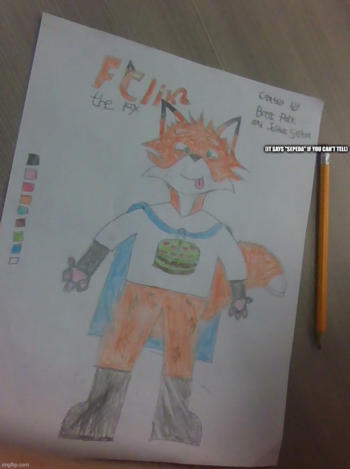 Felix, my second Fursona! | (IT SAYS "SEPEDA" IF YOU CAN'T TELL) | image tagged in furry,felix,yay new fursona | made w/ Imgflip meme maker