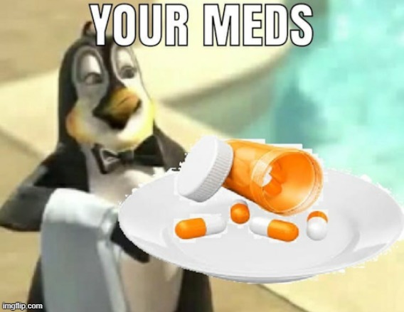 your meds | image tagged in your meds | made w/ Imgflip meme maker