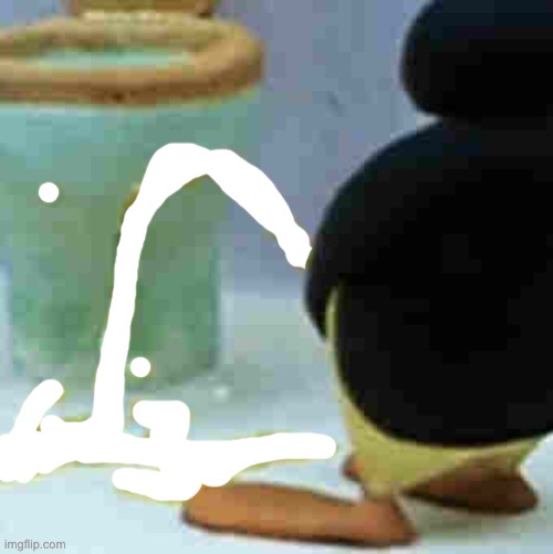 Pingu cumming Blank Meme Template